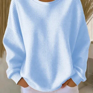 Rhosavienne – Pull Texturé Doux au Confort Enveloppant