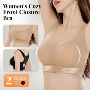 Hestia - Soutien-gorge push-up sans coutures avec fermeture à l'avant pour femmes
