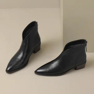 Claudine™ | Bottines de luxe à talon bas