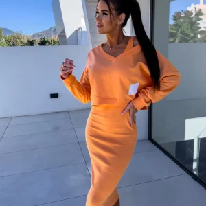 Alexis - Ensemble robe sweat décontractée