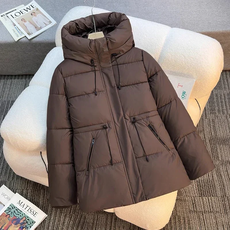 Florianne - Veste D’Hiver Élégante En Coton Avec Capuche Vintage – Image 9