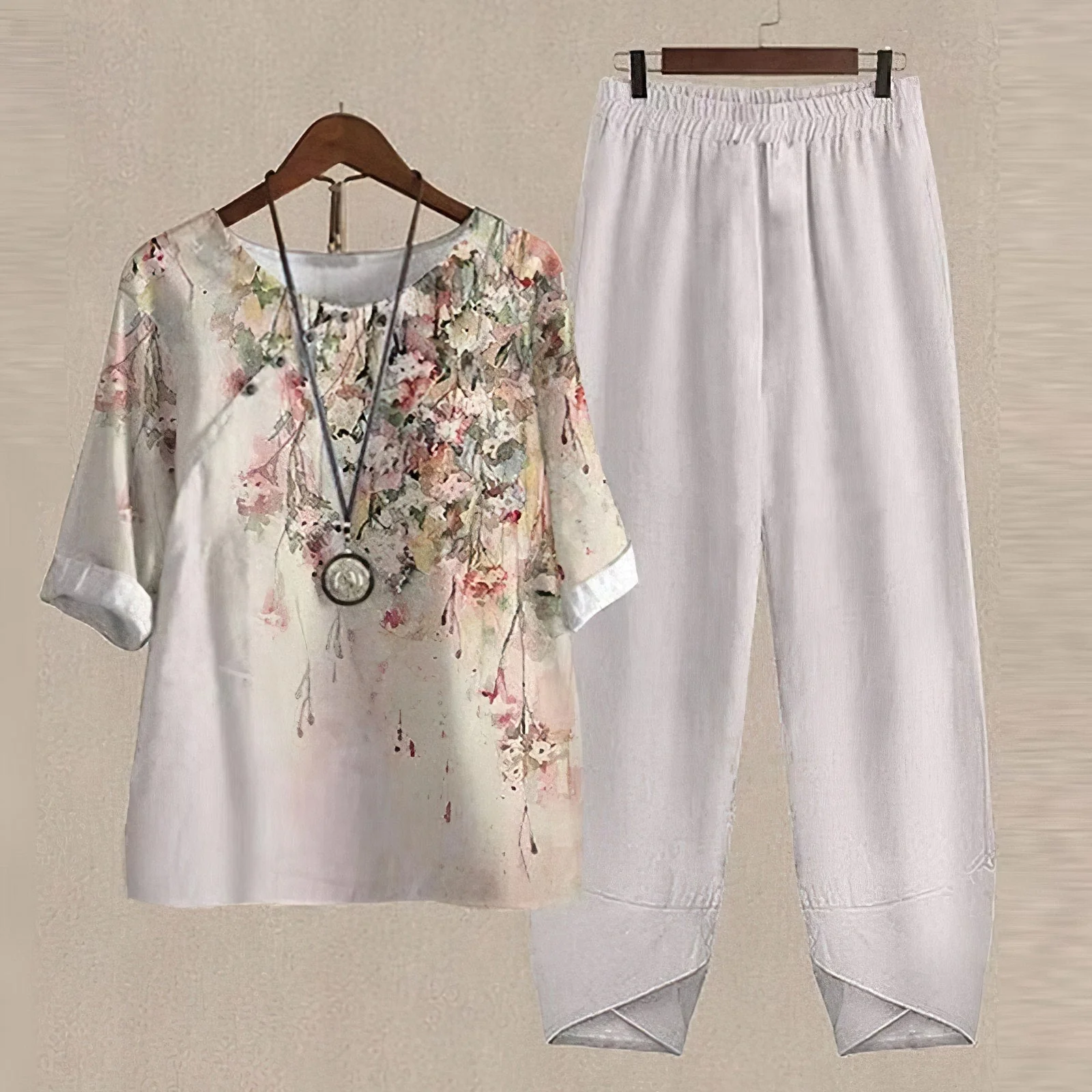 Lilou - Ensemble chemise et pantalon confortable et chic – Image 3