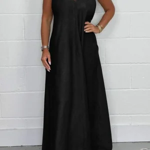Serafina - Robe Maxi Flottante à Dos T pour Femmes