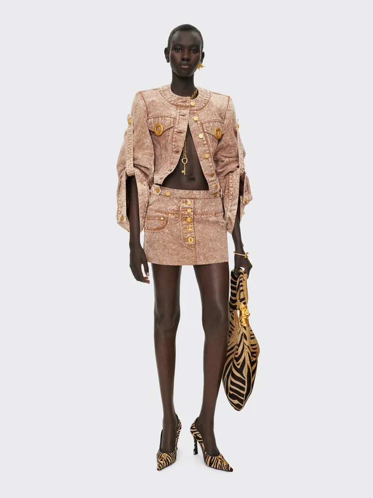 VESTE SANS COL À ÉPAULES CARRÉES – Image 2