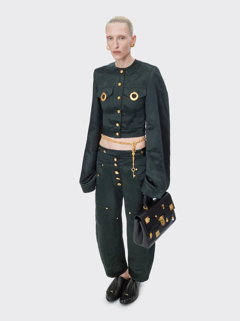 VESTE SANS COL À ÉPAULES CARRÉES – Image 3