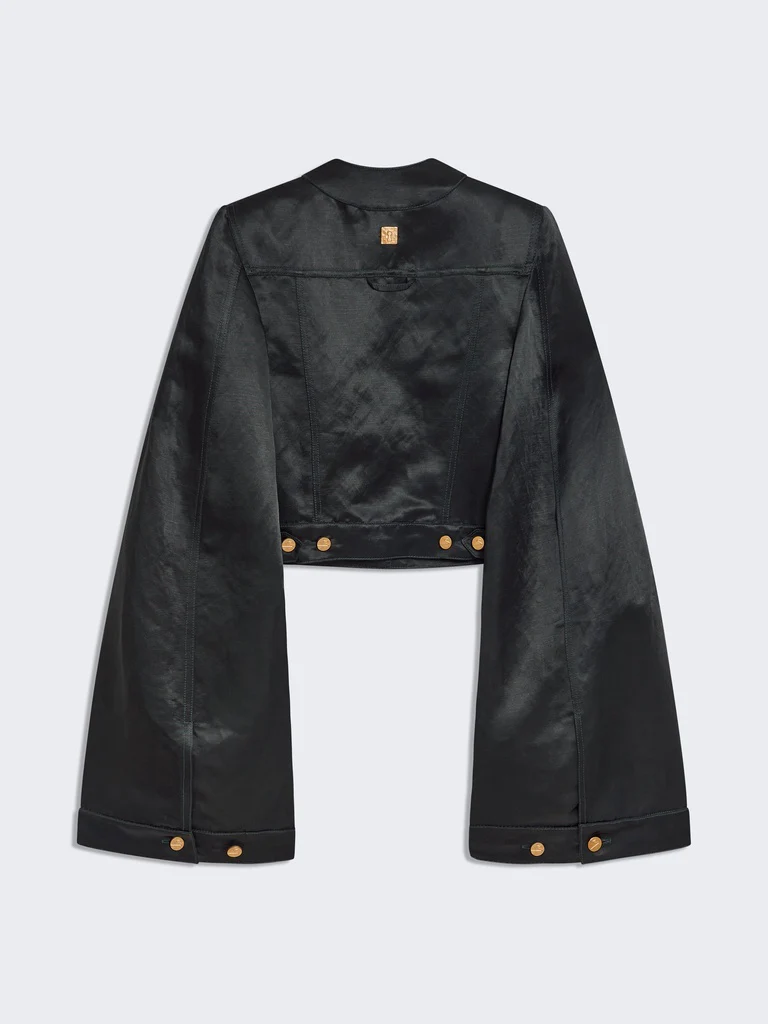 VESTE SANS COL À ÉPAULES CARRÉES – Image 4