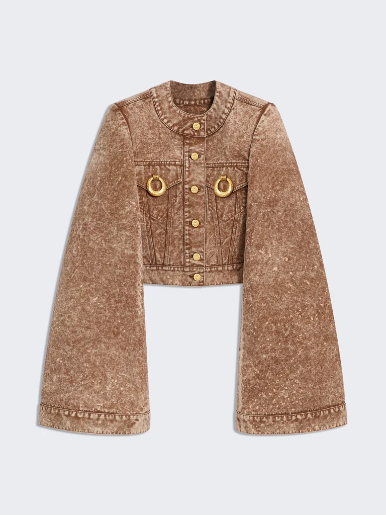 VESTE SANS COL À ÉPAULES CARRÉES – Image 3