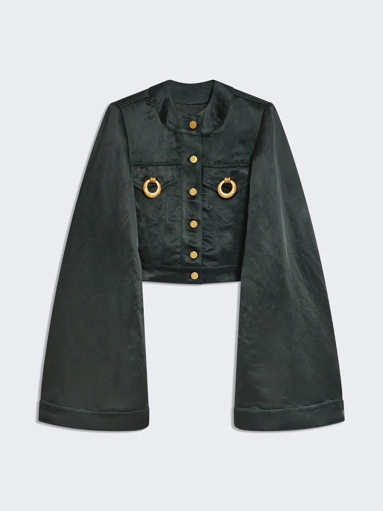 VESTE SANS COL À ÉPAULES CARRÉES – Image 2