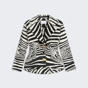 VESTE À BASQUE ZÉBRÉE