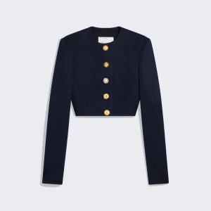 VESTE COURTE SANS COL