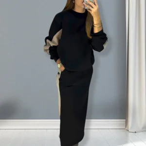 Margaretha - Ensemble Élégant Color-Block Vintage