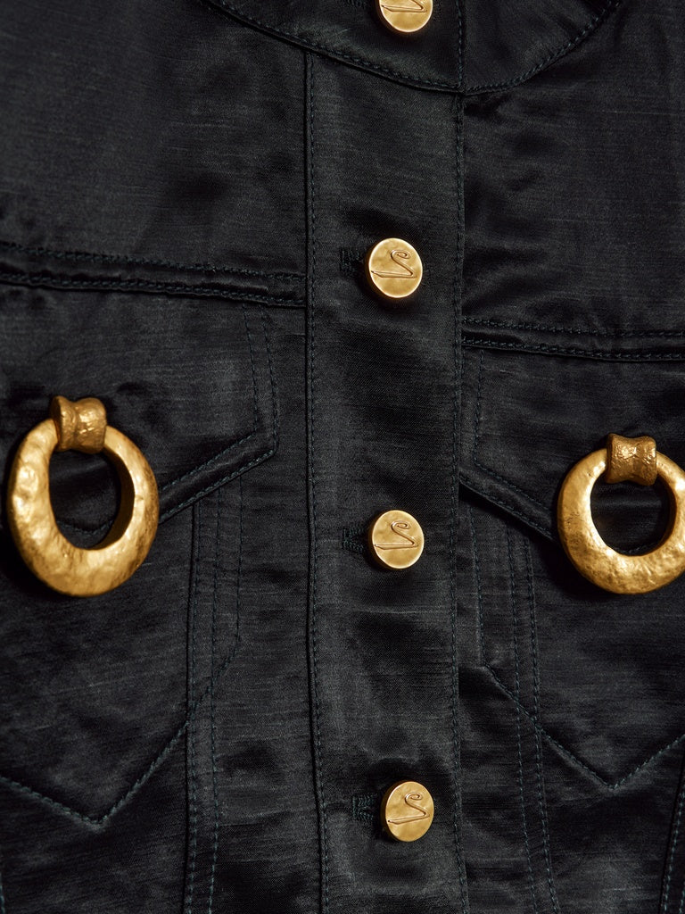 VESTE SANS COL À ÉPAULES CARRÉES – Image 6